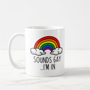 Taza De Café SUENA GAY ESTOY DENTRO - Cute Rainbow