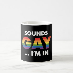 Taza De Café Suena Gay Estoy Orgulloso Arcoíris Orgullo LGBTQ