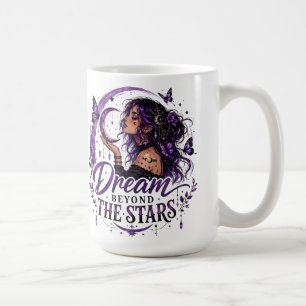 Taza De Café Sueña Más Allá de las Estrellas Bruja Celestial Pú