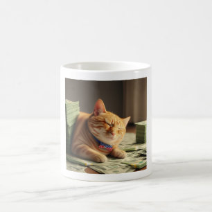 Taza De Café Sueño americano = Napa de gato - Mug de gato diver