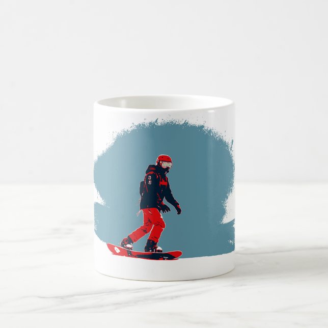 Taza De Café Sueño con el Snowboarder (Centro)