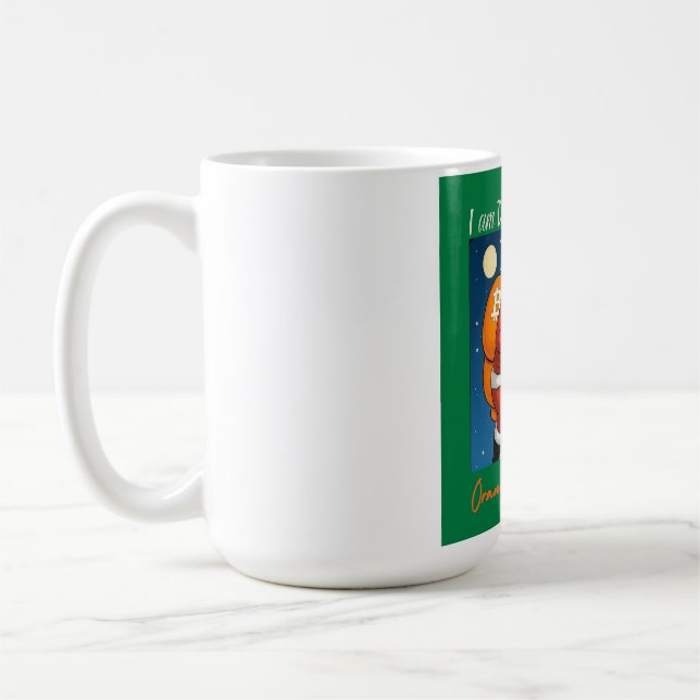 Taza De Café Sueño con un Naranja Navidad Amantes de Bitcoin (Izquierda)