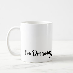 Taza De Café Sueño con un Navidad blanco, simplemente elegante