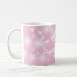 Taza De Café "Sueño con un Navidad rosado"