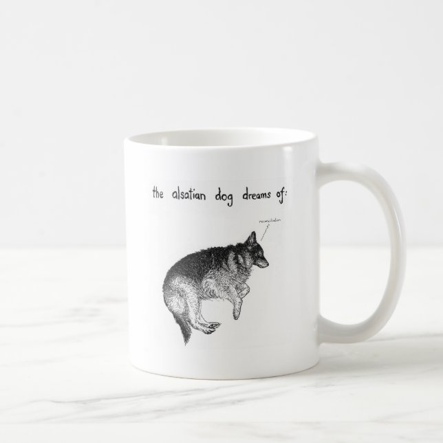 Taza De Café Sueño de alsatian (Derecha)