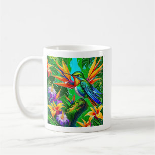 Taza De Café Sueño de Colibrí Vibrante
