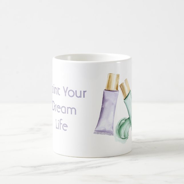 Taza De Café Sueño de pintura morada (Centro)