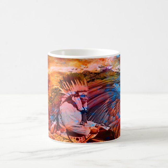 Taza De Café Sueño nativo americano (Centro)