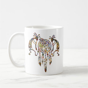 Taza De Café Sueño nativo americano de ballena Kokopelli 2