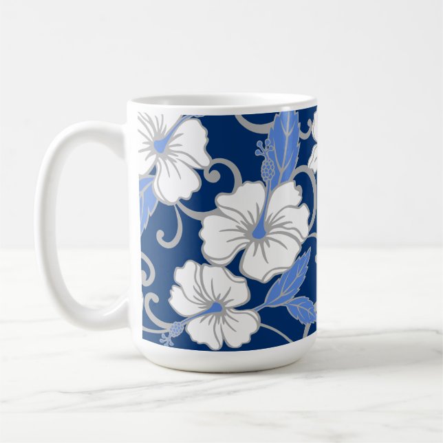 TAZA DE CAFÉ SUEÑO POLINESIO (AZUL) (Izquierda)
