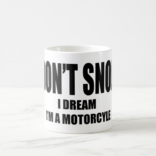 Taza De Café SUEÑO soy UNA MOTOCICLETA (Centro)