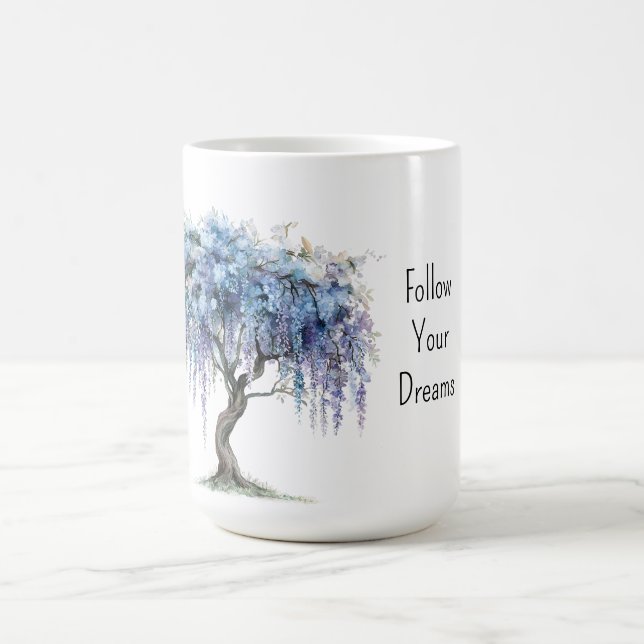 Taza De Café Sueños de árbol púrpura (Centro)