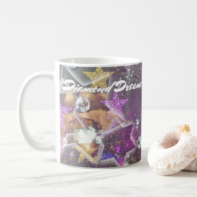Taza De Café Sueños de diamantes (Con donut)