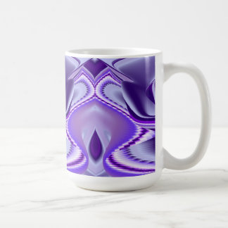Taza De Café Sueños de flores moradas, arte arcoiris abstracto
