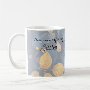 Taza De Café Sueños de follaje dorado Naturaleza otoñal Belleza