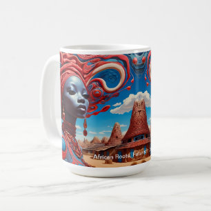 Taza De Café Sueños de herencia: Un futuro africano vibrante
