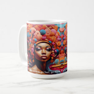 Taza De Café Sueños de herencia: Un futuro africano vibrante