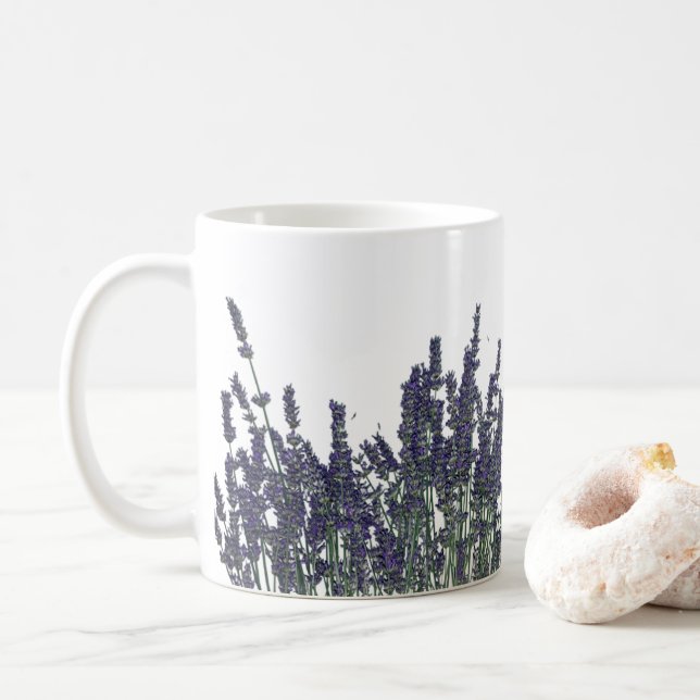 Taza De Café Sueños de lavanda - Mug cerámico (Con donut)