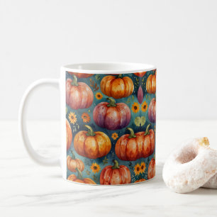 Taza De Café Sueños de los jardines de calabaza