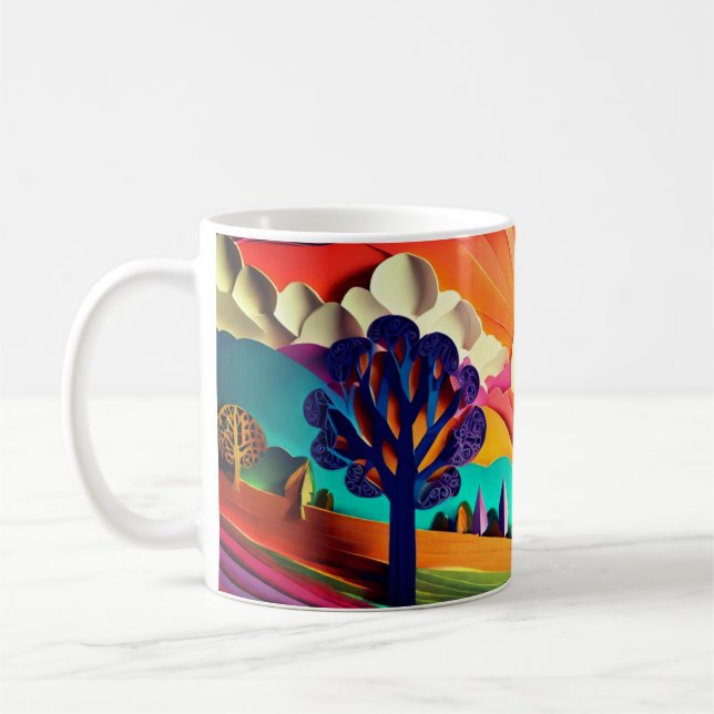 Taza De Café Sueños de papel" (Izquierda)