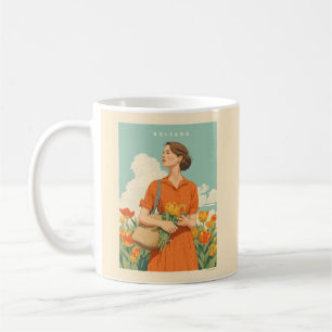 Taza De Café Sueños de tulipán en Holanda