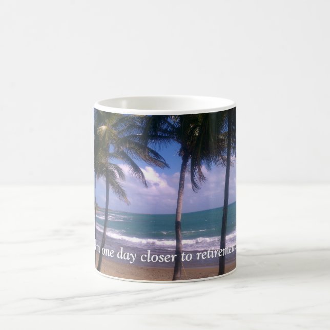 Taza De Café Sueños del retiro de la isla (Centro)