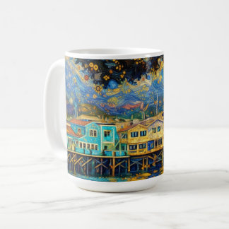 Taza De Café Sueños dorados de Monterey Harbour inspirados en K