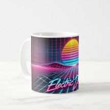 Sueños eléctricos Retro Neon Mug - Inspirados en l