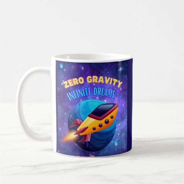 Taza De Café Sueños infinitos de gravedad cero (Izquierda)
