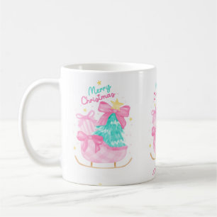Taza De Café sueños pastel azul, rosa y amarillo regalo de trin