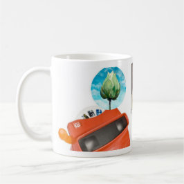 Taza De Café Sueños retros del día de los años 80 de los
