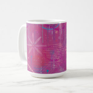Taza De Café Sueños Rosas Abstractos