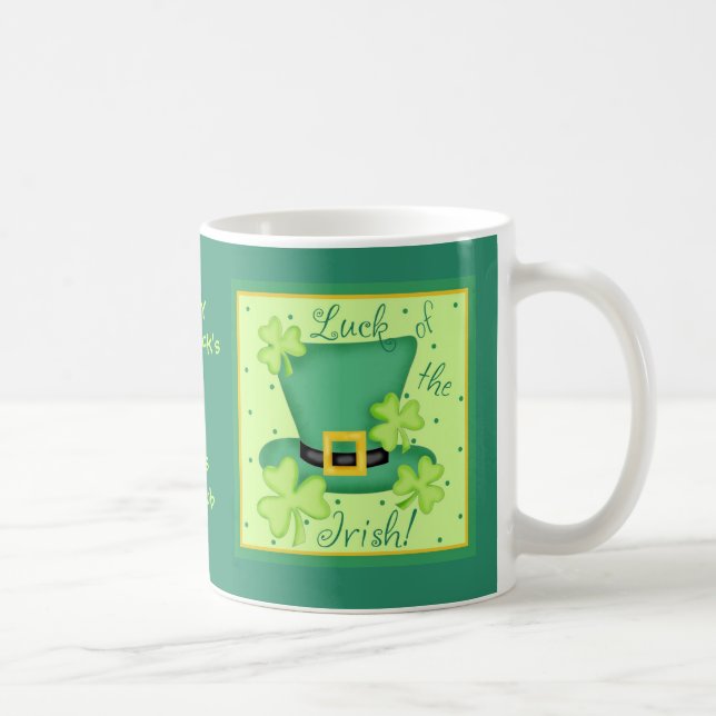 Taza De Café Suerte de la promoción de encargo irlandesa del (Derecha)
