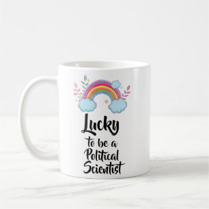 Taza De Café Suerte De Ser Un Mug Político Científico