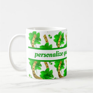 Taza De Café suerte, herradura, bueno, afortunado, fortuna, mad