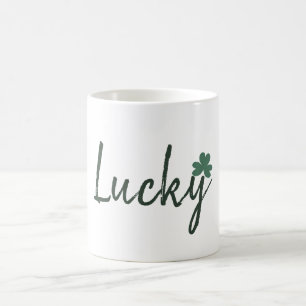 Taza De Café Suerte trébol irlandés día de San Patricio