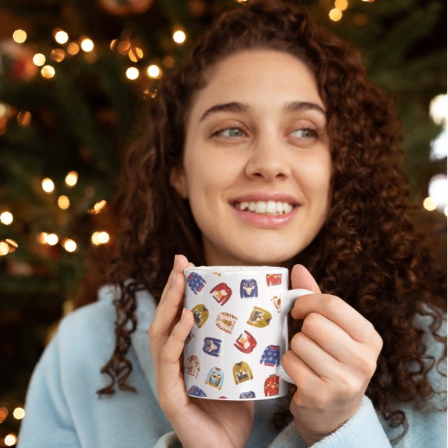 Taza De Café Suéter de Navidades feos (Ugly Christmas Sweater Coffee Mug)