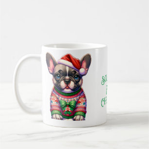 Taza De Café Suéter feo de los Navidades de Sourpug