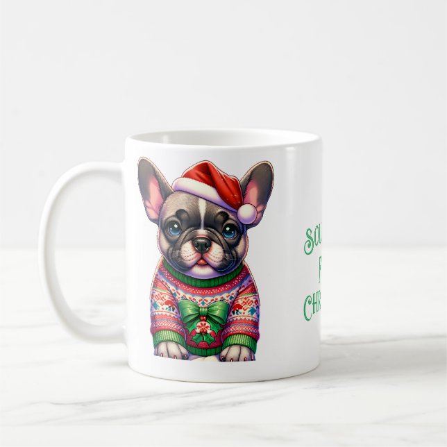 Taza De Café Suéter feo de los Navidades de Sourpug (Izquierda)