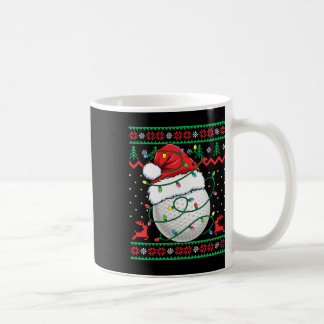 Taza De Café Suéter feo de Navidad divertido de golf para mujer