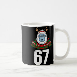 Taza De Café Suéter feo de Navidad Yeti Gorila Reno 67