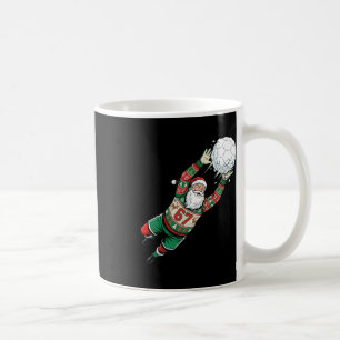 Taza De Café Suéter feo divertido de Navidad del portero de fút