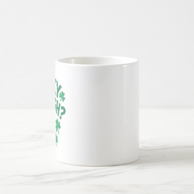 Taza De Café ¿Suficientemente Afortunado? Diversión Día de San  (Centro)