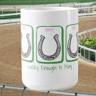 Taza De Café Suficientemente Afortunado para Mahj Derby Herradu