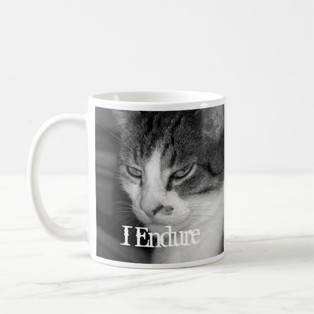 Taza De Café "Sufro" Mug Gato Crabby (Izquierda)