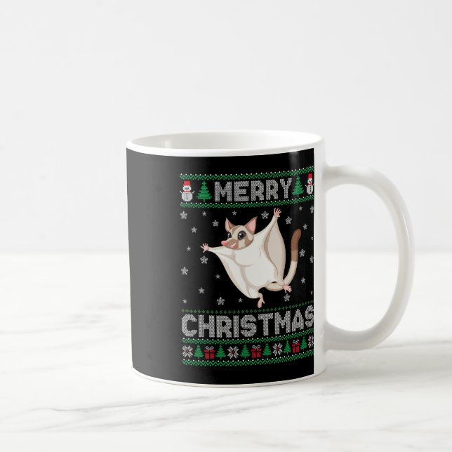 Taza De Café Sugar Glider Animal Men Mujeres Niñas Navidades fe (Derecha)