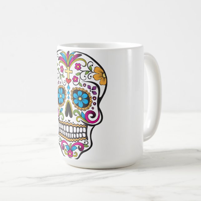 Taza De Café Sugar Skull (Anverso derecho)