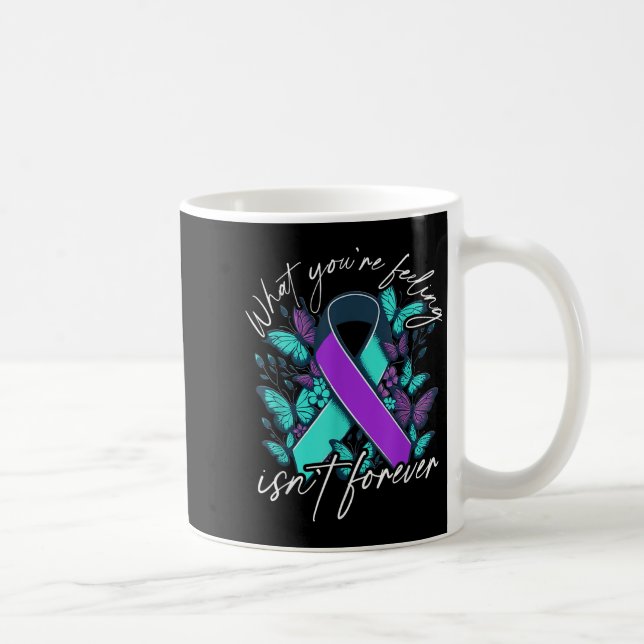 Taza De Café Suicide Awareness Suicide Prevention Suprt Survivo (Derecha)