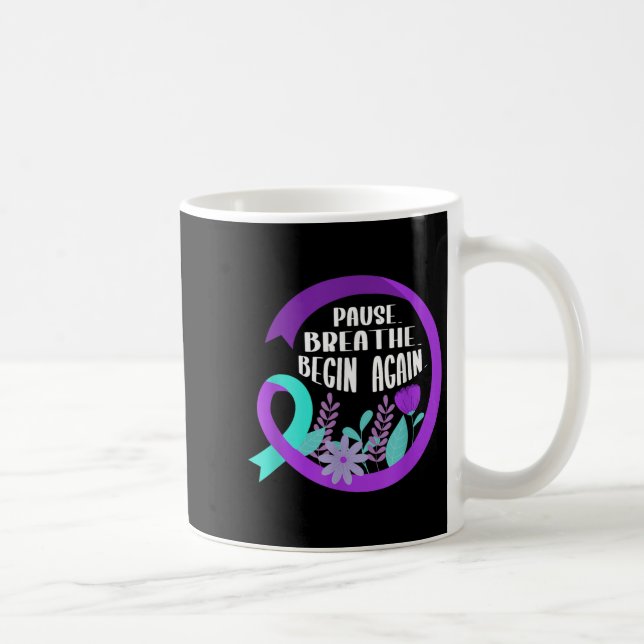 Taza De Café Suicide Awareness Suicide Prevention Suprt Survivo (Derecha)