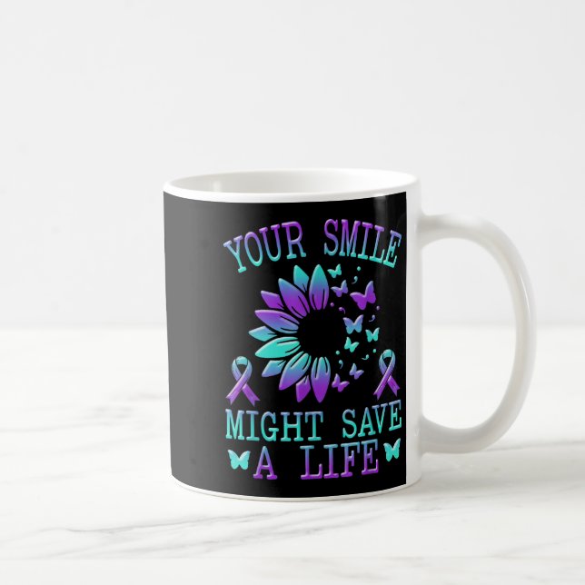 Taza De Café Suicide Awareness Suicide Prevention Suprt Survivo (Derecha)